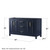 Wyndham WCV252560DBLCXSXXMED Daria 60 Inch Double Bathroom Vanity in Dark Blue, No Countertop, No Sink, Medicine Cabinets Wyndham WCV252560DBLCXSXXMED Daria 60 Inch Double Bathroom Vanity in Dark Blue, No Countertop, No Sink, Medicine Cabinets