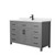 Wyndham WCG242454SGBWCUNSMXX Beckett 54 Inch Single Bathroom Vanity in Dark Gray, White Cultured Marble Countertop, Undermount Square Sink, Matte Black Trim