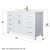 Wyndham WCG242454SWHCCUNSMXX Beckett 54 Inch Single Bathroom Vanity in White, Carrara Cultured Marble Countertop, Undermount Square Sink, No Mirror