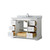 Wyndham WCV232348SWHCMUNOMXX Avery 48 Inch Single Bathroom Vanity in White, White Carrara Marble Countertop, Undermount Oval Sink, and No Mirror
