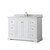 Wyndham WCV232348SWGCMUNOMXX Avery 48 Inch Single Bathroom Vanity in White, White Carrara Marble Countertop, Undermount Oval Sink, Brushed Gold Trim Wyndham WCV232348SWGCMUNOMXX Avery 48 Inch Single Bathroom Vanity in White, White Carrara Marble Countertop, Undermount Oval Sink, Brushed Gold Trim