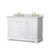 Wyndham WCV232348DWGCMUNOMXX Avery 48 Inch Double Bathroom Vanity in White, White Carrara Marble Countertop, Undermount Oval Sinks, Brushed Gold Trim Wyndham WCV232348DWGCMUNOMXX Avery 48 Inch Double Bathroom Vanity in White, White Carrara Marble Countertop, Undermount Oval Sinks, Brushed Gold Trim