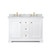 Wyndham WCV232348DWGCMUNOMXX Avery 48 Inch Double Bathroom Vanity in White, White Carrara Marble Countertop, Undermount Oval Sinks, Brushed Gold Trim Wyndham WCV232348DWGCMUNOMXX Avery 48 Inch Double Bathroom Vanity in White, White Carrara Marble Countertop, Undermount Oval Sinks, Brushed Gold Trim