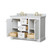 Wyndham WCV232348DWGCMUNOMXX Avery 48 Inch Double Bathroom Vanity in White, White Carrara Marble Countertop, Undermount Oval Sinks, Brushed Gold Trim Wyndham WCV232348DWGCMUNOMXX Avery 48 Inch Double Bathroom Vanity in White, White Carrara Marble Countertop, Undermount Oval Sinks, Brushed Gold Trim