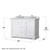 Wyndham WCV232348DWHCMUNOMXX Avery 48 Inch Double Bathroom Vanity in White, White Carrara Marble Countertop, Undermount Oval Sinks, No Mirror
