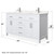Wyndham WCG242460DWHCCUNSMXX Beckett 60 Inch Double Bathroom Vanity in White, Carrara Cultured Marble Countertop, Undermount Square Sinks, No Mirror
