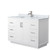 Wyndham WCF292948SWHCMUNSMXX Miranda 48 Inch Single Bathroom Vanity in White, White Carrara Marble Countertop, Undermount Square Sink, Brushed Nickel Trim
