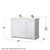 Wyndham WCV232348DWGWCUNSM46 Avery 48 Inch Double Bathroom Vanity in White, White Cultured Marble Countertop, Undermount Square Sinks, 46 Inch Mirror, Brushed Gold Trim Wyndham WCV232348DWGWCUNSM46 Avery 48 Inch Double Bathroom Vanity in White, White Cultured Marble Countertop, Undermount Square Sinks, 46 Inch Mirror, Brushed Gold Trim