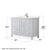 Wyndham WCV252548SWHC2UNSM46 Daria 48 Inch Single Bathroom Vanity in White, Light-Vein Carrara Cultured Marble Countertop, Undermount Square Sink, 46 Inch Mirror