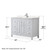 Wyndham WCV252548SWHC2UNSM46 Daria 48 Inch Single Bathroom Vanity in White, Light-Vein Carrara Cultured Marble Countertop, Undermount Square Sink, 46 Inch Mirror