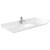 Wyndham WCV252548SWGC2UNSM46 Daria 48 Inch Single Bathroom Vanity in White, Light-Vein Carrara Cultured Marble Countertop, Undermount Square Sink, 46 Inch Mirror, Brushed Gold Trim