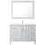 Wyndham WCV252548SWHWCUNSM46 Daria 48 Inch Single Bathroom Vanity in White, White Cultured Marble Countertop, Undermount Square Sink, 46 Inch Mirror