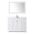 Wyndham WCV232348SWHC2UNSM46 Avery 48 Inch Single Bathroom Vanity in White, Light-Vein Carrara Cultured Marble Countertop, Undermount Square Sink, 46 Inch Mirror Wyndham WCV232348SWHC2UNSM46 Avery 48 Inch Single Bathroom Vanity in White, Light-Vein Carrara Cultured Marble Countertop, Undermount Square Sink, 46 Inch Mirror