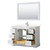 Wyndham WCV232348SWHC2UNSM46 Avery 48 Inch Single Bathroom Vanity in White, Light-Vein Carrara Cultured Marble Countertop, Undermount Square Sink, 46 Inch Mirror Wyndham WCV232348SWHC2UNSM46 Avery 48 Inch Single Bathroom Vanity in White, Light-Vein Carrara Cultured Marble Countertop, Undermount Square Sink, 46 Inch Mirror
