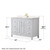 Wyndham WCV252548SWGC2UNSMED Daria 48 Inch Single Bathroom Vanity in White, Light-Vein Carrara Cultured Marble Countertop, Undermount Square Sink, Medicine Cabinet, Brushed Gold Trim