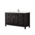 Wyndham WCV252560SDEC2UNSMXX Daria 60 Inch Single Bathroom Vanity in Dark Espresso, Light-Vein Carrara Cultured Marble Countertop, Undermount Square Sink, No Mirror