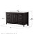 Wyndham WCV252560SDEC2UNSMXX Daria 60 Inch Single Bathroom Vanity in Dark Espresso, Light-Vein Carrara Cultured Marble Countertop, Undermount Square Sink, No Mirror