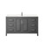 Wyndham WCV252560SKGC2UNSMXX Daria 60 Inch Single Bathroom Vanity in Dark Gray, Light-Vein Carrara Cultured Marble Countertop, Undermount Square Sink, No Mirror