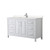 Wyndham WCV252560SWHC2UNSMXX Daria 60 Inch Single Bathroom Vanity in White, Light-Vein Carrara Cultured Marble Countertop, Undermount Square Sink, No Mirror Wyndham WCV252560SWHC2UNSMXX Daria 60 Inch Single Bathroom Vanity in White, Light-Vein Carrara Cultured Marble Countertop, Undermount Square Sink, No Mirror
