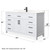 Wyndham WCG242460SWBCCUNSMXX Beckett 60 Inch Single Bathroom Vanity in White, Carrara Cultured Marble Countertop, Undermount Square Sink, Matte Black Trim