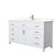 Wyndham WCG242460SWHCCUNSMXX Beckett 60 Inch Single Bathroom Vanity in White, Carrara Cultured Marble Countertop, Undermount Square Sink, No Mirror