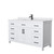 Wyndham WCG242460SWBWCUNSMXX Beckett 60 Inch Single Bathroom Vanity in White, White Cultured Marble Countertop, Undermount Square Sink, Matte Black Trim