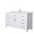 Wyndham WCG242460SWHWCUNSMXX Beckett 60 Inch Single Bathroom Vanity in White, White Cultured Marble Countertop, Undermount Square Sink, No Mirror