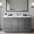 Wyndham WCF292960SKGWCUNSMXX Miranda 60 Inch Single Bathroom Vanity in Dark Gray, White Cultured Marble Countertop, Undermount Square Sink, Brushed Nickel Trim