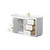 Wyndham WCF292960SWGC2UNSMXX Miranda 60 Inch Single Bathroom Vanity in White, Light-Vein Carrara Cultured Marble Countertop, Undermount Square Sink, Brushed Gold Trim