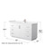 Wyndham WCF292960SWHC2UNSMXX Miranda 60 Inch Single Bathroom Vanity in White, Light-Vein Carrara Cultured Marble Countertop, Undermount Square Sink, Brushed Nickel Trim