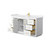 Wyndham WCF292960SWGWCUNSMXX Miranda 60 Inch Single Bathroom Vanity in White, White Cultured Marble Countertop, Undermount Square Sink, Brushed Gold Trim