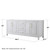 Wyndham WCV252580DWGCXSXXMED Daria 80 Inch Double Bathroom Vanity in White, No Countertop, No Sink, Medicine Cabinets, Brushed Gold Trim Wyndham WCV252580DWGCXSXXMED Daria 80 Inch Double Bathroom Vanity in White, No Countertop, No Sink, Medicine Cabinets, Brushed Gold Trim
