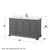 Wyndham WCS202060SKGC2UNSMXX Deborah 60 Inch Single Bathroom Vanity in Dark Gray, Light-Vein Carrara Cultured Marble Countertop, Undermount Square Sink, No Mirror