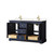 Wyndham WCV232360DBLC2UNSMXX Avery 60 Inch Double Bathroom Vanity in Dark Blue, Light-Vein Carrara Cultured Marble Countertop, Undermount Square Sinks, No Mirror Wyndham WCV232360DBLC2UNSMXX Avery 60 Inch Double Bathroom Vanity in Dark Blue, Light-Vein Carrara Cultured Marble Countertop, Undermount Square Sinks, No Mirror