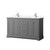 Wyndham WCV232360DKGC2UNSMXX Avery 60 Inch Double Bathroom Vanity in Dark Gray, Light-Vein Carrara Cultured Marble Countertop, Undermount Square Sinks, No Mirror Wyndham WCV232360DKGC2UNSMXX Avery 60 Inch Double Bathroom Vanity in Dark Gray, Light-Vein Carrara Cultured Marble Countertop, Undermount Square Sinks, No Mirror