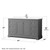 Wyndham WCV232360SKGWCUNSMXX Avery 60 Inch Single Bathroom Vanity in Dark Gray, White Cultured Marble Countertop, Undermount Square Sink, No Mirror