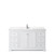 Wyndham WCV232360SWHC2UNSMXX Avery 60 Inch Single Bathroom Vanity in White, Light-Vein Carrara Cultured Marble Countertop, Undermount Square Sink, No Mirror