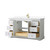Wyndham WCV232360SWGWCUNSMXX Avery 60 Inch Single Bathroom Vanity in White, White Cultured Marble Countertop, Undermount Square Sink, Brushed Gold Trim