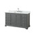 Wyndham WCS202060SKGCMUNSMXX Deborah 60 Inch Single Bathroom Vanity in Dark Gray, White Carrara Marble Countertop, Undermount Square Sink, and No Mirror