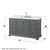 Wyndham WCS202060SKGCMUNSMXX Deborah 60 Inch Single Bathroom Vanity in Dark Gray, White Carrara Marble Countertop, Undermount Square Sink, and No Mirror