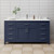 Wyndham WCG242466SBNCCUNSMXX Beckett 66 Inch Single Bathroom Vanity in Dark Blue, Carrara Cultured Marble Countertop, Undermount Square Sink, Brushed Nickel Trim