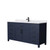 Wyndham WCG242466SBBWCUNSMXX Beckett 66 Inch Single Bathroom Vanity in Dark Blue, White Cultured Marble Countertop, Undermount Square Sink, Matte Black Trim