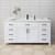 Wyndham WCG242466SWBCCUNSMXX Beckett 66 Inch Single Bathroom Vanity in White, Carrara Cultured Marble Countertop, Undermount Square Sink, Matte Black Trim