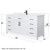 Wyndham WCG242466SWBCCUNSMXX Beckett 66 Inch Single Bathroom Vanity in White, Carrara Cultured Marble Countertop, Undermount Square Sink, Matte Black Trim