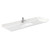 Wyndham WCG242466SWHCCUNSMXX Beckett 66 Inch Single Bathroom Vanity in White, Carrara Cultured Marble Countertop, Undermount Square Sink, No Mirror