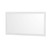 Wyndham WCS141460SWHC2UNSM58 Sheffield 60 Inch Single Bathroom Vanity in White, Carrara Cultured Marble Countertop, Undermount Square Sink, 58 Inch Mirror