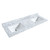 Wyndham WCF292960DWBCMUNSMXX Miranda 60 Inch Double Bathroom Vanity in White, White Carrara Marble Countertop, Undermount Square Sinks, Matte Black Trim