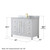 Wyndham WCV252548SWGCMUNSM46 Daria 48 Inch Single Bathroom Vanity in White, White Carrara Marble Countertop, Undermount Square Sink, 46 Inch Mirror, Brushed Gold Trim
