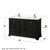 Wyndham WCS202060DDEC2UNSM58 Deborah 60 Inch Double Bathroom Vanity in Dark Espresso, Light-Vein Carrara Cultured Marble Countertop, Undermount Square Sinks, 58 Inch Mirror