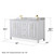 Wyndham WCV252560DWGCMUNSMXX Daria 60 Inch Double Bathroom Vanity in White, White Carrara Marble Countertop, Undermount Square Sinks, Brushed Gold Trim